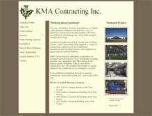 Tablet Screenshot of kmacontracting.com